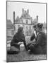 Female Dutch Corporal, French Sailor and British Soldier Having a Picnic-null-Mounted Photographic Print