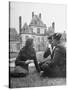 Female Dutch Corporal, French Sailor and British Soldier Having a Picnic-null-Stretched Canvas