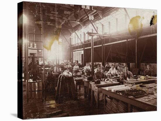Female Employees at Schenectady Factory-null-Stretched Canvas