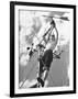 Female Engineering Cadet Adjusting Wind Director Indicator at Rensselaer Polytechnic Institute-Walter Sanders-Framed Photographic Print