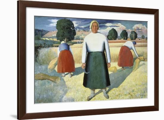 Female Farmers-Kasimir Malevich-Framed Giclee Print