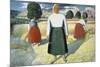 Female Farmers-Kasimir Malevich-Mounted Giclee Print