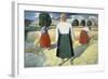 Female Farmers-Kasimir Malevich-Framed Giclee Print