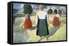 Female Farmers-Kasimir Malevich-Framed Stretched Canvas