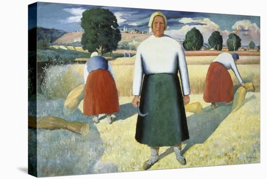 Female Farmers-Kasimir Malevich-Stretched Canvas