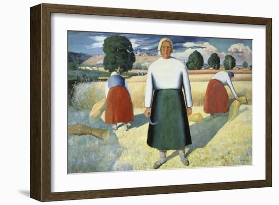 Female Farmers-Kasimir Malevich-Framed Giclee Print