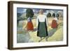 Female Farmers-Kasimir Malevich-Framed Giclee Print