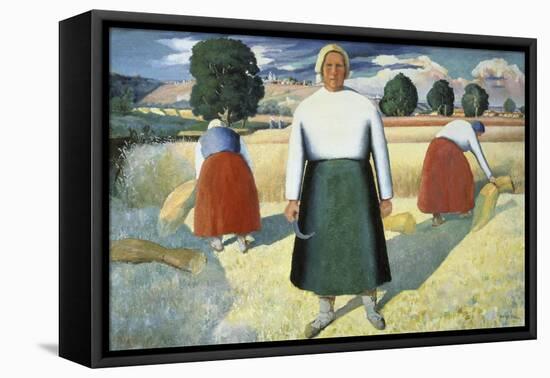 Female Farmers-Kasimir Malevich-Framed Stretched Canvas