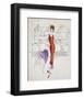 Female Fashion Figure, c. 1959-Andy Warhol-Framed Art Print