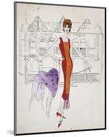 Female Fashion Figure, c. 1959-Andy Warhol-Mounted Art Print