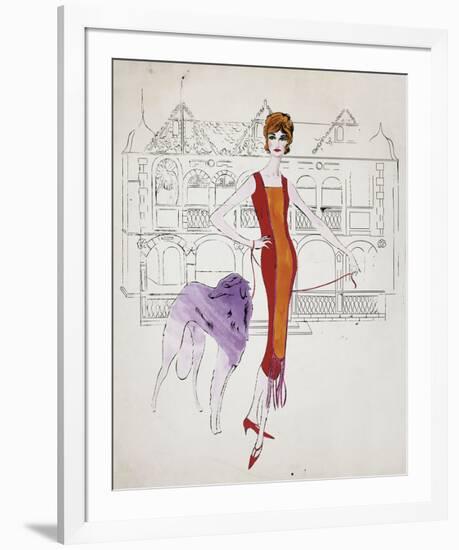 Female Fashion Figure, c. 1959-Andy Warhol-Framed Art Print