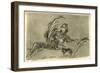 'Female Faun', c1761, (1928)-Giovanni Battista Tiepolo-Framed Giclee Print