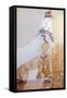 Female Figure, Akrotiri Fresco, Thera-null-Framed Stretched Canvas