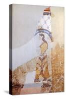 Female Figure, Akrotiri Fresco, Thera-null-Stretched Canvas