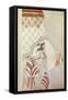 Female Figure, Fresco from Akrotiri, Thera-null-Framed Stretched Canvas