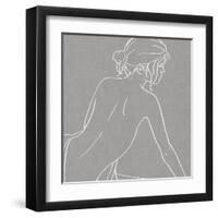 Female Figure Gray I-Alana Perkins-Framed Art Print