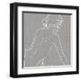 Female Figure Gray I-Alana Perkins-Framed Art Print