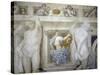 Female Figure Holding Up Caldogno Family Crest-Giovanni Antonio Fasolo-Stretched Canvas