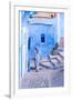 Female Figure in Moroccan Alleyway-Steven Boone-Framed Photographic Print