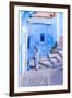 Female Figure in Moroccan Alleyway-Steven Boone-Framed Photographic Print