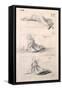 Female Figure in Three Different Positions-Antonio Canova-Framed Stretched Canvas