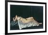 Female Figure Lying on Her Back, 1912-Dora Carrington-Framed Giclee Print