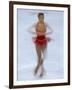 Female Figure Skater Preforming a Spin-null-Framed Photographic Print