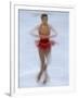 Female Figure Skater Preforming a Spin-null-Framed Photographic Print