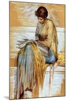 Female Figure Study (Pastel on Paper)-Albert Joseph Moore-Mounted Giclee Print