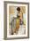 Female Figure Study (Pastel on Paper)-Albert Joseph Moore-Framed Giclee Print