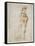 Female Figure Walking to Right-Raphael-Framed Stretched Canvas