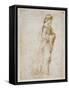 Female Figure Walking to Right-Raphael-Framed Stretched Canvas