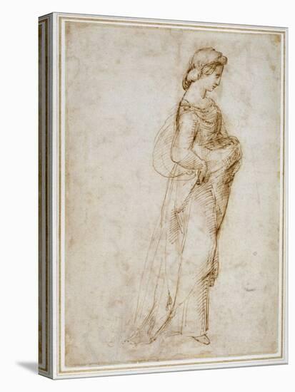 Female Figure Walking to Right-Raphael-Stretched Canvas