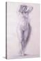 Female Figure with Arms Raised-Antonio Canova-Stretched Canvas