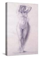 Female Figure with Arms Raised-Antonio Canova-Stretched Canvas