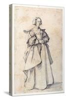 Female Figure-Jacques Callot-Stretched Canvas