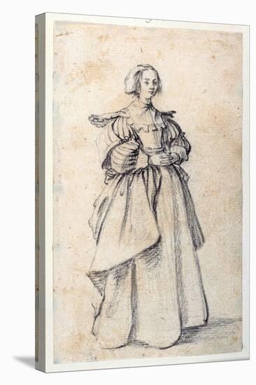 Female Figure-Jacques Callot-Stretched Canvas