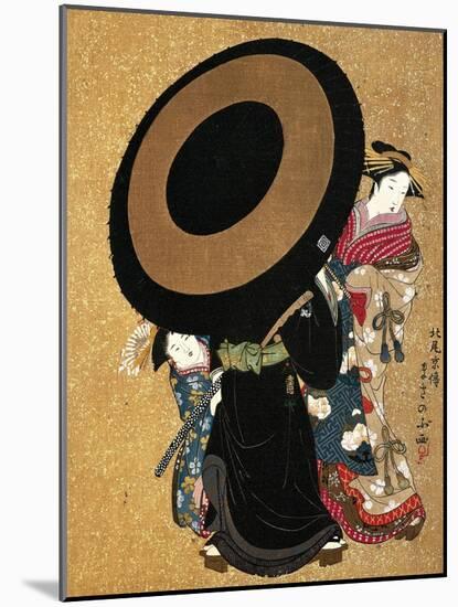 Female Figures-Kano Masanobu-Mounted Giclee Print