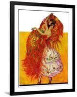 "Female Flamenco Dancer,"May 21, 1932-Henry Soulen-Framed Giclee Print