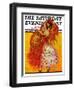 "Female Flamenco Dancer," Saturday Evening Post Cover, May 21, 1932-Henry Soulen-Framed Giclee Print