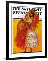 "Female Flamenco Dancer," Saturday Evening Post Cover, May 21, 1932-Henry Soulen-Framed Premium Giclee Print