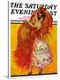 "Female Flamenco Dancer," Saturday Evening Post Cover, May 21, 1932-Henry Soulen-Stretched Canvas