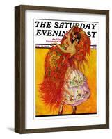 "Female Flamenco Dancer," Saturday Evening Post Cover, May 21, 1932-Henry Soulen-Framed Giclee Print