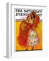 "Female Flamenco Dancer," Saturday Evening Post Cover, May 21, 1932-Henry Soulen-Framed Giclee Print