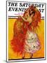 "Female Flamenco Dancer," Saturday Evening Post Cover, May 21, 1932-Henry Soulen-Mounted Giclee Print