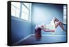 Female Floating in Room-Maren Kathleen Slay-Framed Stretched Canvas