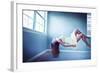 Female Floating in Room-Maren Kathleen Slay-Framed Photographic Print