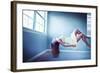 Female Floating in Room-Maren Kathleen Slay-Framed Photographic Print