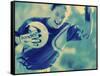 Female Goalie Holding a Soccer Ball-null-Framed Stretched Canvas