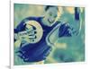 Female Goalie Holding a Soccer Ball-null-Framed Photographic Print